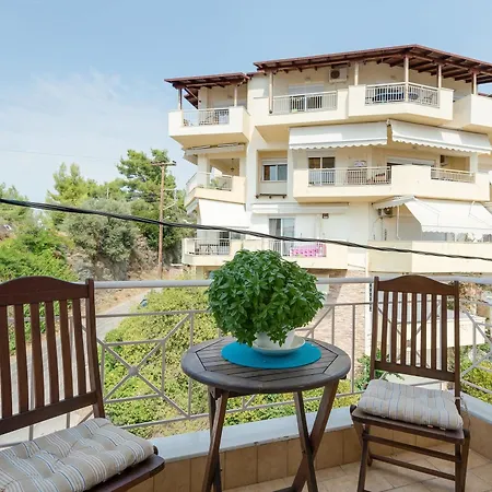 Two-bedroom With Wonderful Sea View In Neos Marmaras, Chalki Apartment *